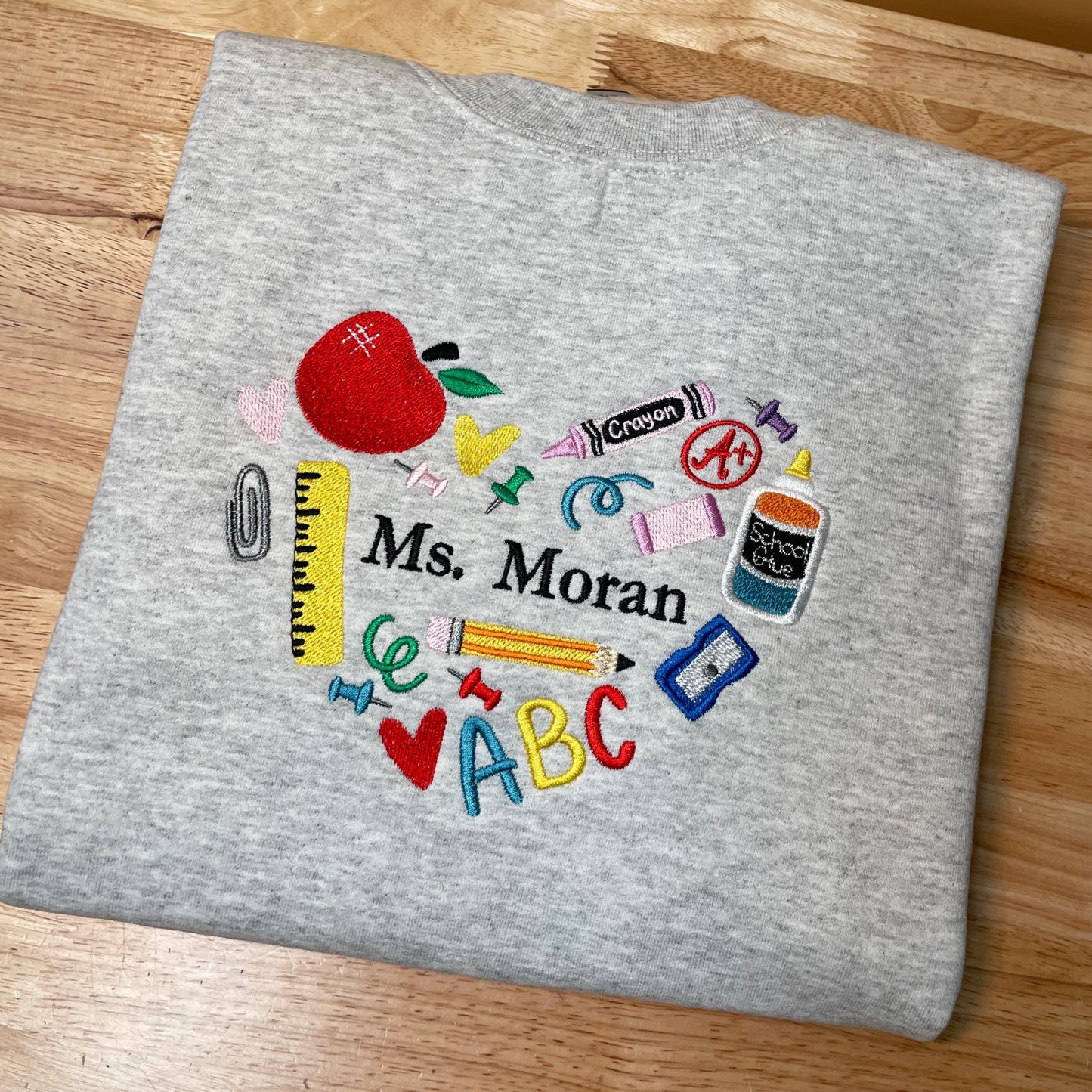 Teacher Heart Crewneck