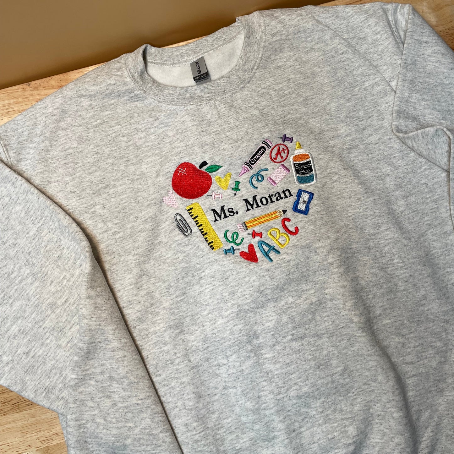 Teacher Heart Crewneck