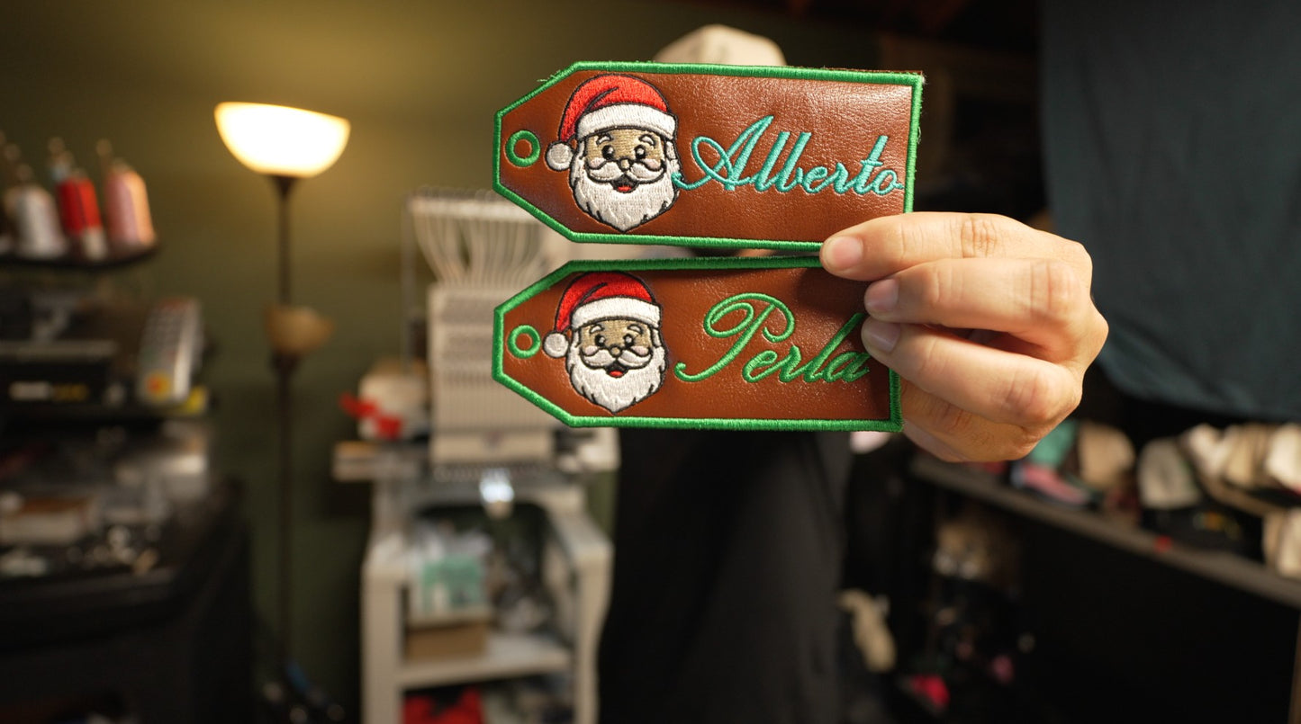 Santa Gift Tag embroidery file (NOT A PHYSICAL PRODUCT)