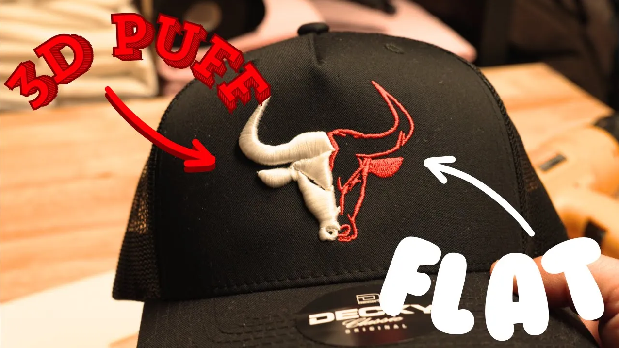 3D puff Bull Embroidery Design Only