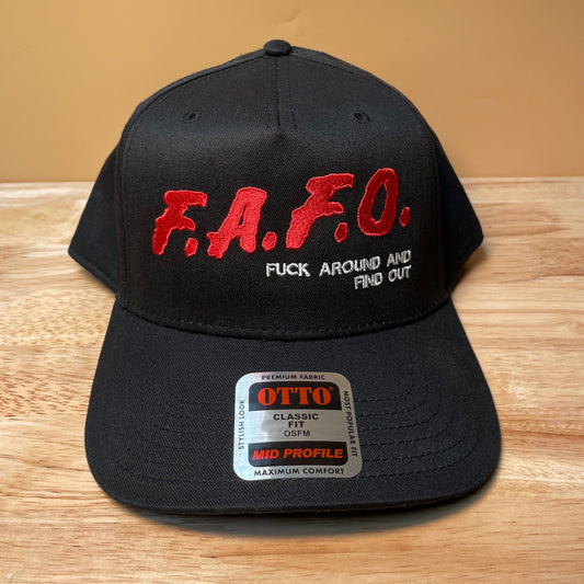F*ck Around and Find Out 5 Panel embroidered hat