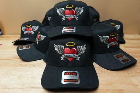 Memorial Heart and wings Custom embroidered hat