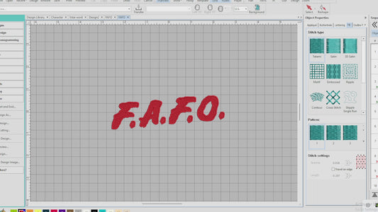 F*ck Around Find Out embroidery File (F.A.F.O)